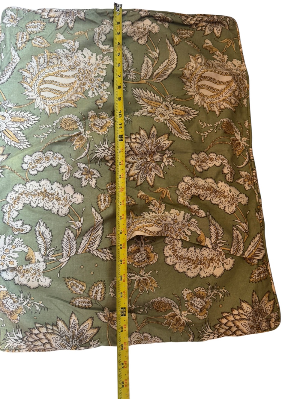 Pottery Barn green floral Margaret floral euro sham pillow case - Picture 6 of 7